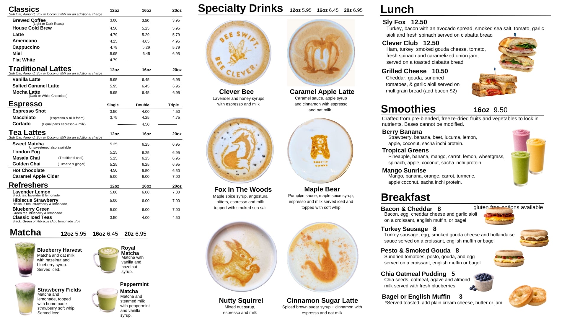 Dayton's Menu – Gray Fox Coffee